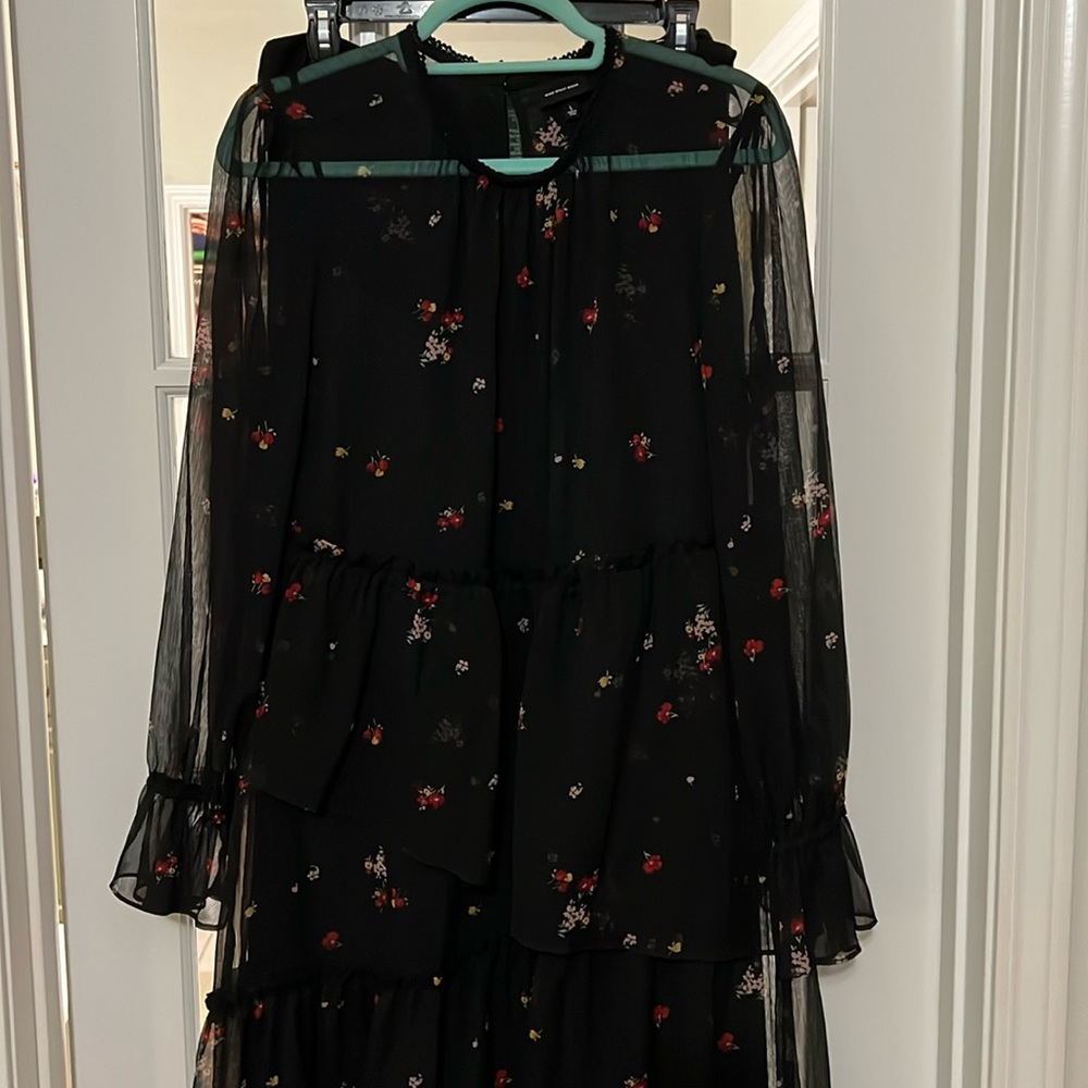 Sheer Black Dress with Complementary Slip